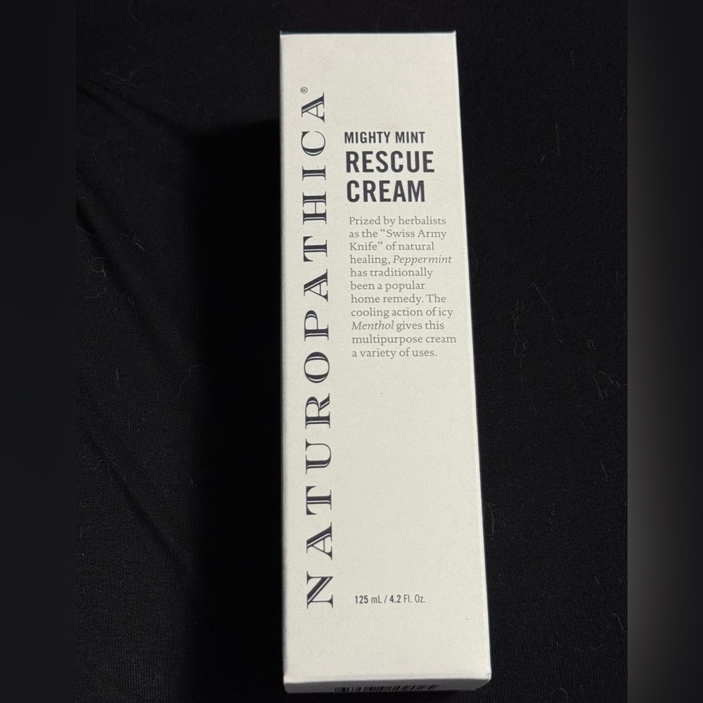 Naturopathica Mighty Mint Rescue Cream menthol healing muscle remedy NEW 4.2 oz